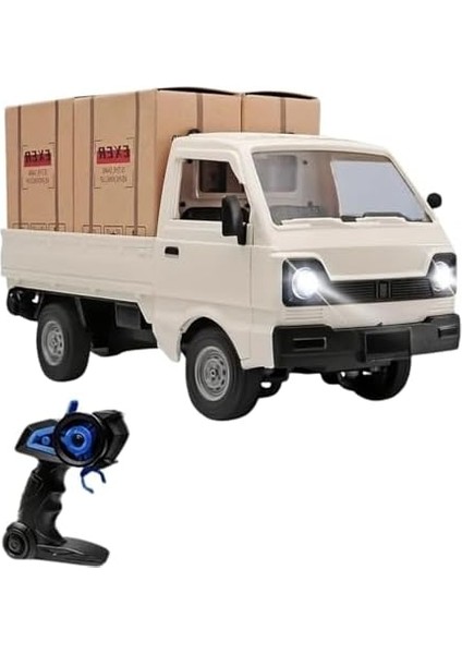Kumandalı Rc Kamyonet,yük Taşıma Aracı,sesli,ışıklı,şarjlı,(Pil Hediyeli),2.4 Ghz Araç, Koli Taşıyabilen Nakliye Kamyoneti (Beyaz) modelleri