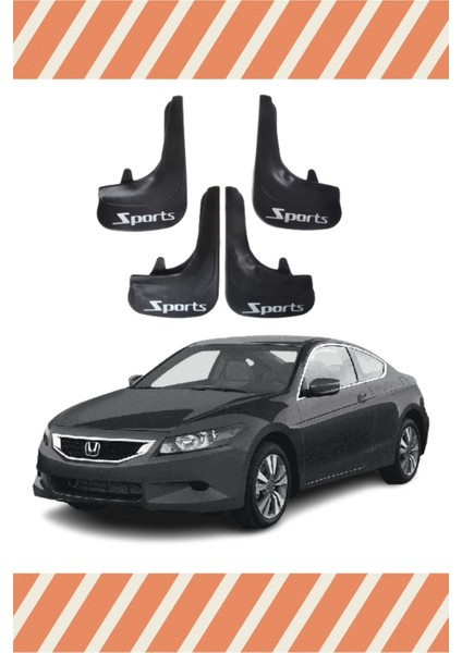 Honda Accord 2008-2012 Sports Yazılı 4'lü Tozluk Çamurluk Paçalık