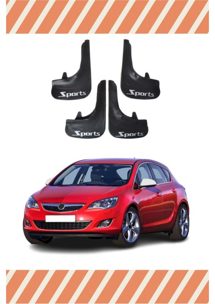 Opel Astra J Tüm Kasalar Sports Yazılı 4'lü Tozluk Çamurluk Paçalık