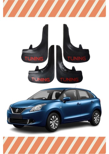 Suziki Baleno Tunıng Yazılı 4'lü Tozluk Çamurluk Paçalık