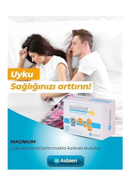 Asbien Magnium Magnesium Complex B6, Asbien Magnezyum Bisglisinat, Sitrat, Malat, Taurat, B6 modelleri