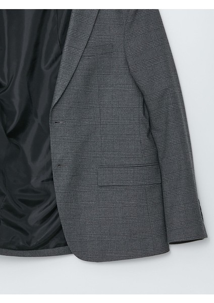 Yeni Sezon Dar Kalıp Ekose Erkek Blazer Ceket modelleri