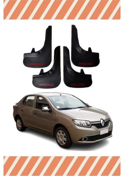 Renault Symbol Racing Yazılı 4'lü Tozluk Çamurluk Paçalık