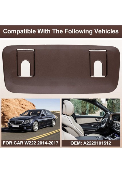 Araba Ön Sol Koltuk Başlık Sabit Kapak Koruyucu Kapak A2229101512 Mercedes Benz S Sınıfı W222 2014-2017 Lhd (Yurt Dışından) fırsatları