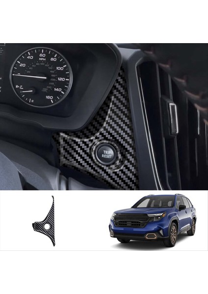 Araba Başlangıç Düğmesi Çerçevesi Tek Dokunuşla Başlat Düğmesi Subaru Forester 2025 Karbon Fiber Lhd Için (Yurt Dışından) fırsatları