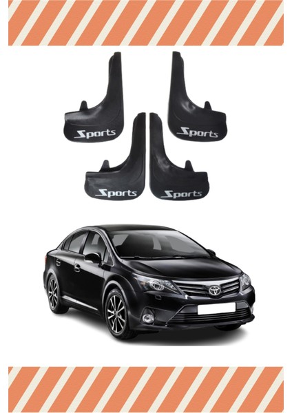 Toyota Avensis Sports Yazılı 4'lü Tozluk Çamurluk Paçalık