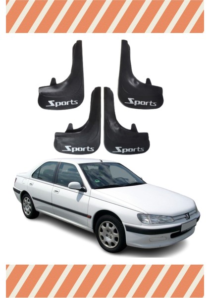 Peugeot 406 Sports Yazılı 4'lü Tozluk Çamurluk Paçalık