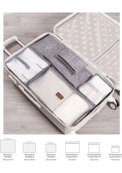 6'lı Set Bavul Içi Düzenleyici, Bavul Organizer, Valiz Düzenleyici Set fiyatları