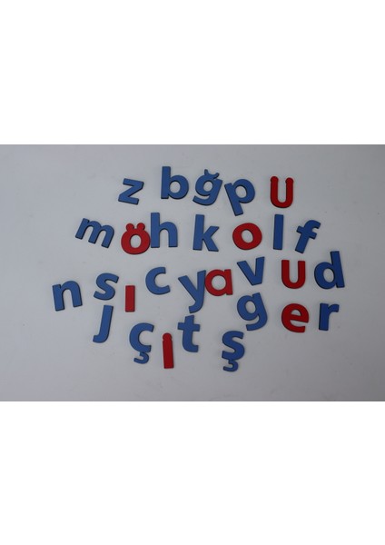 Renkli Ahşap Alfabe Seti, Eğlenceli Öğrenme Için Ideal