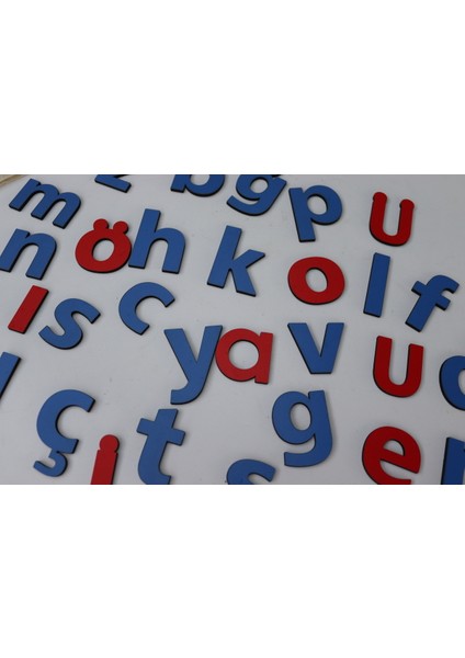 Renkli Ahşap Alfabe Seti, Eğlenceli Öğrenme Için Ideal