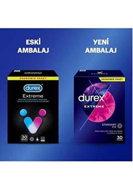 Extreme Geciktirici ve Tırtıklı Prezervatif 60 Adet (30 Lu x 2) Kolay Takılan Özellik indirimleri