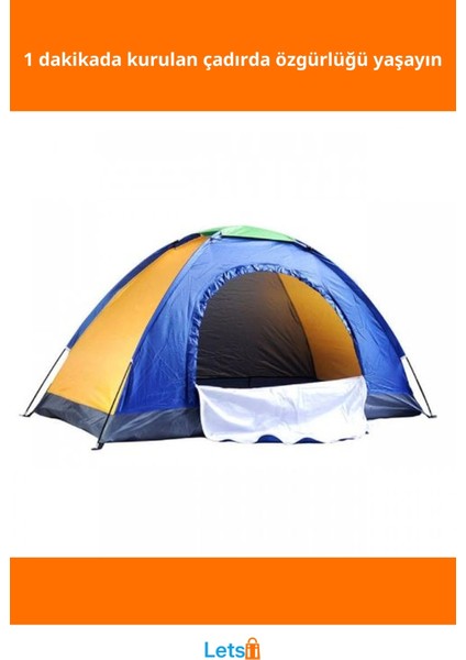 Kolay Kurulum Su Geçirmez 4 Kişilik Kamp Çadırı fiyatları