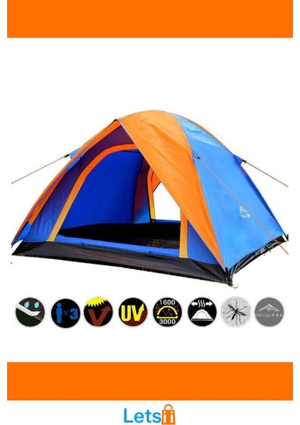Kolay Kurulum Su Geçirmez 4 Kişilik Kamp Çadırı modelleri