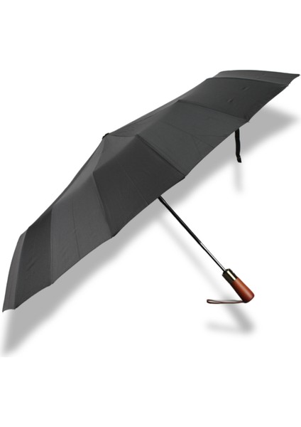 Tam Otomatik 16 Telli Siyah Rüzgar Koruyucu Şemsiye, Dayanıklı Kumaş, Pratik Kullanım modelleri