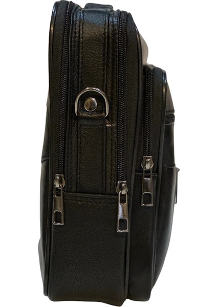 Erkek Hakiki Deri Dikey Siyah Küçük Boy El Çantası fırsatları