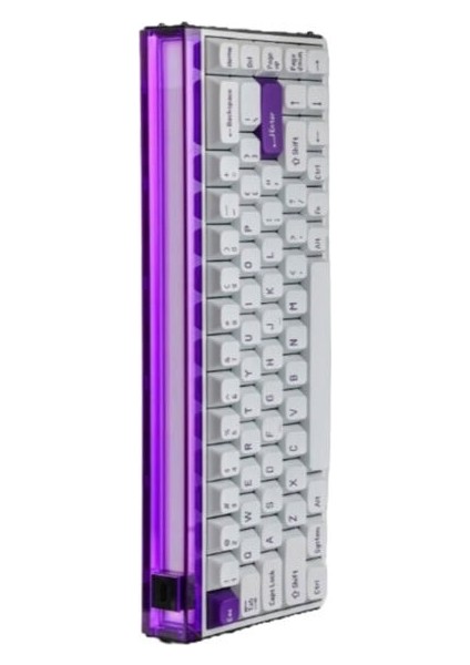 MADE68 Pro+ Purple Light %65 Ttc Purple Heart Kom Manyetik Switch 8k Hz Hall Effect Hotswap Rgb Ingilizce Mekanik Gaming Klavye modelleri