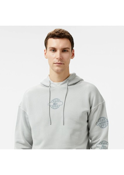 House Of Superstep x Erkek Gri Hoodie modelleri