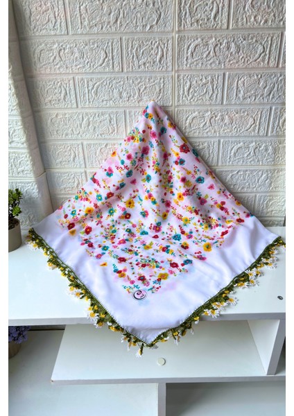 Anne-Kadın Papatya Oyalı El Işi Eşarp Tülbent Yazma Çeyizlik/hediyelik fiyatları