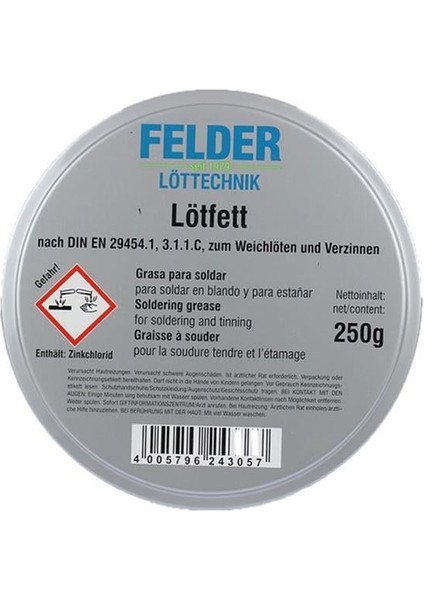 Lötfett Lehim Pastası 250 gr