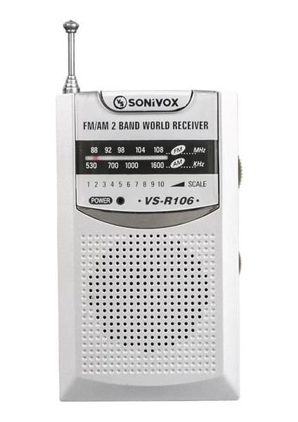 Sonivox VS-R106 Analog Radyo Gümüş Renk