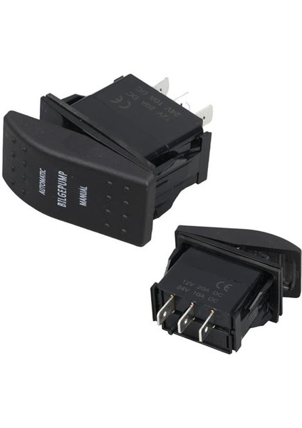 sintine Pompa Sembollü Işıksız Yaylı 3 Pinli On-Off 12-24V Marin