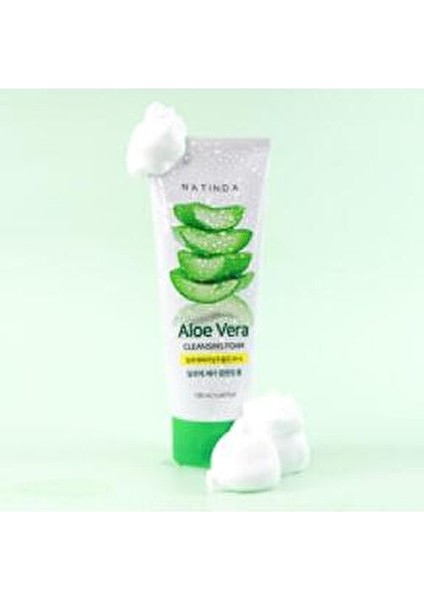 Aloe Vera Temizleme Köpüğü 130 ml Yatıştırıcı Etki Tüm Cilt Tipleri İçin Doğal İçerik indirimleri