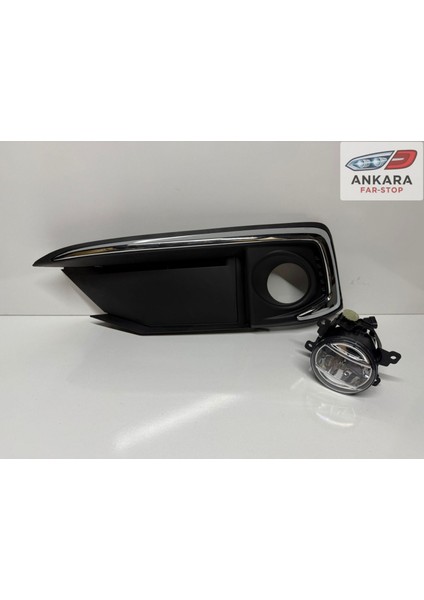 Honda Civic Fc5 2019-2021 Makyajlı Kasa Sis Lamba ve Kapak Takımı Ön Sol (Krom Tip Kapak + Ledli Sol Ön Sis)
