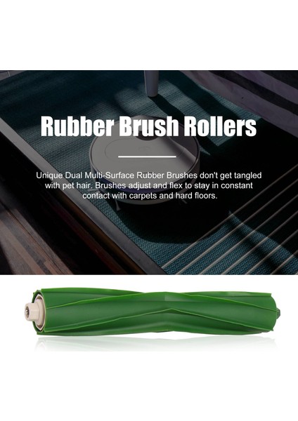 Irobot Roomba I&e Serisi I7 I7+I8 I8+/plus E5 E6 E7 Robot Elektrikli Süpürge Için 4 Adet Çok Yüzeyli Kauçuk Fırça Silindiri (Yurt Dışından) fiyatları