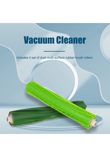 Irobot Roomba I&e Serisi I7 I7+I8 I8+/plus E5 E6 E7 Robot Elektrikli Süpürge Için 4 Adet Çok Yüzeyli Kauçuk Fırça Silindiri (Yurt Dışından) modelleri