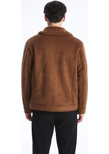 Yeni Sezon Standart Kalıp Gömlek Yaka Süet Erkek Mont indirimleri