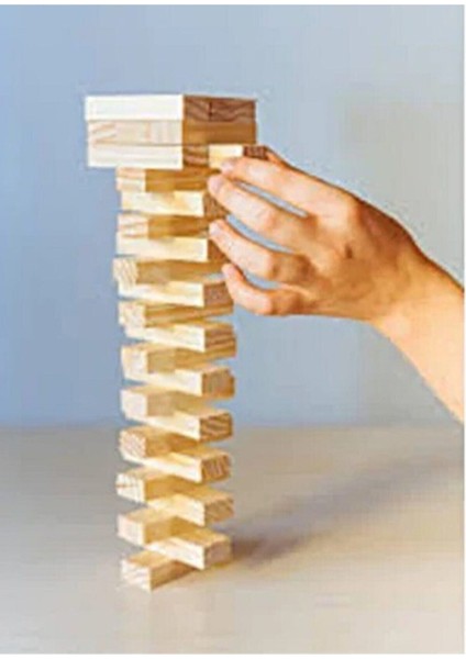 Kahverengi Jenga Denge Oyunu, Aile Boyu Eğlence ve Birlik Için Tasarlandı fiyatları