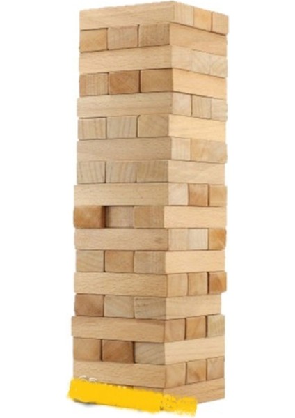 Kahverengi Jenga Denge Oyunu, Aile Boyu Eğlence ve Birlik Için Tasarlandı modelleri