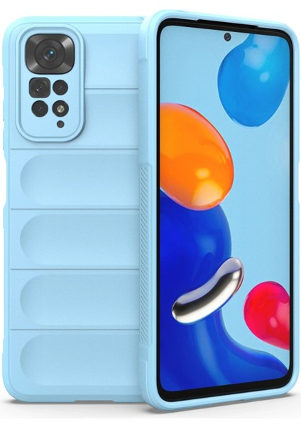 Xiaomi Redmi Note 11 Kılıf Optimum Silikon - Sky BLUE-(5796) - SB001M-48B4D2