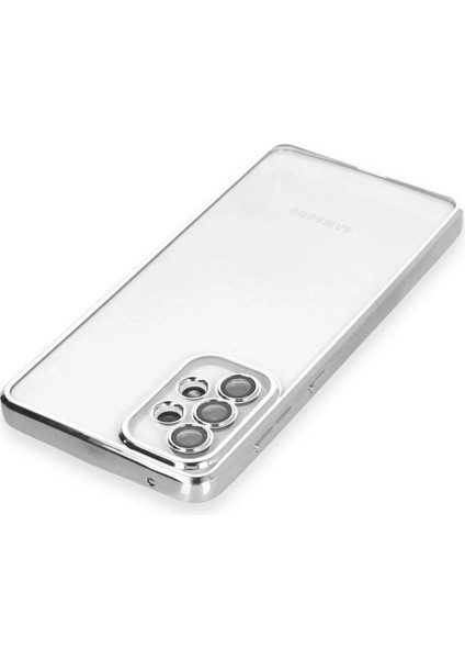 Samsung Galaxy A73 5g Kılıf Lensli Silikon - GÜMÜŞ-(5796) - SB001M-48A8O6 modelleri