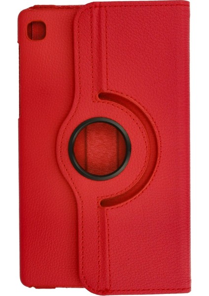 Samsung Galaxy T220 Tab A7 Lite 8.7 Kılıf 360 Tablet Deri Kılıf - Kırmızı-(57 - SB001M-4886I modelleri