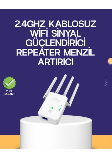 Çift Bantlı Otomatik Kurulum Wifi Repeater Menzil Genişletici - SB001M-47VA60