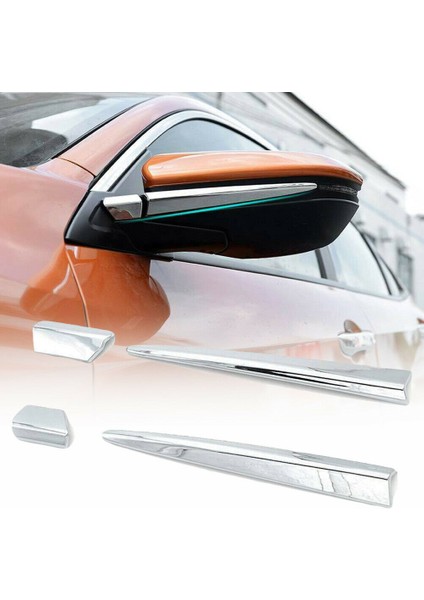 4pcs Krom Yan Kapı Arka Görünüm Ayna Sütun Trim Kapak Honda Civic 2018 2019 2019 2020 (Yurt Dışından) fiyatları