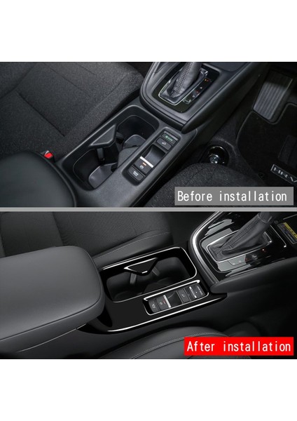 Araba Merkezi Konsol Su Kupası Tutucu Dekorasyon Kapağı Honda Hrv Hr-V Vezel 2021-2022 Parlak Siyah Rhd (Yurt Dışından) modelleri