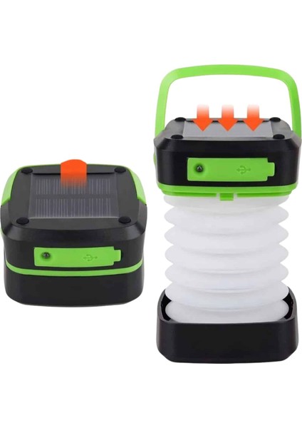 Katlanabilir Kamp Lambası Akordiyon Lamba Şarjlı 3 Kademeli Solar - SB001M-47SMF8 fiyatları