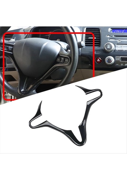 Honda Civic Direksiyon Simidi Kapağı Trim Abs Karbon Fiber Direksiyon Çark Çerçevesi Çıkartmaları Çerçeve Soldan Sürüş (Yurt Dışından) modelleri