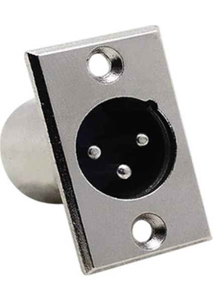 Elektromer Xlr 3 Pin Erkek Şase Konnektör