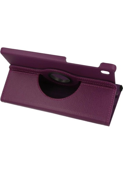 Samsung Galaxy T220 Tab A7 Lite 8.7 Kılıf 360 Tablet Deri Kılıf - MÜRDÜM-(5796 - SB001M-4886N