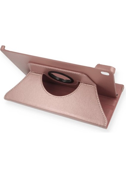 Samsung Galaxy Tab A7 10.4 Kılıf 360 Tablet Deri Kılıf - Rose GOLD-(5796) - SB001M-482LT6