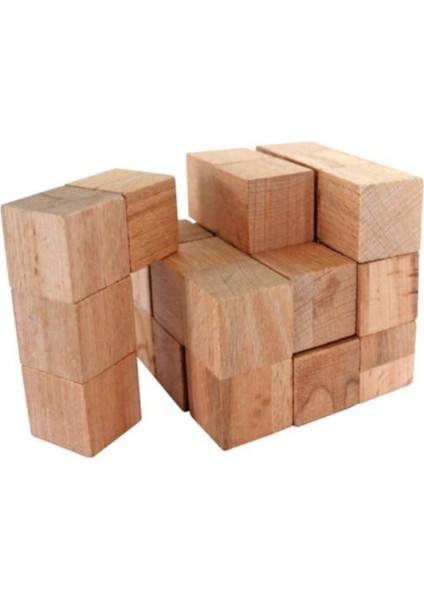 Kahverengi Ahşap Soma Küpleri, Şık ve Doğal Tasarım ile Keyifli Oyun Deneyimi