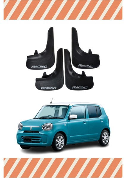 Suziki Alto Racing Yazılı 4'lü Tozluk Çamurluk Paçalık