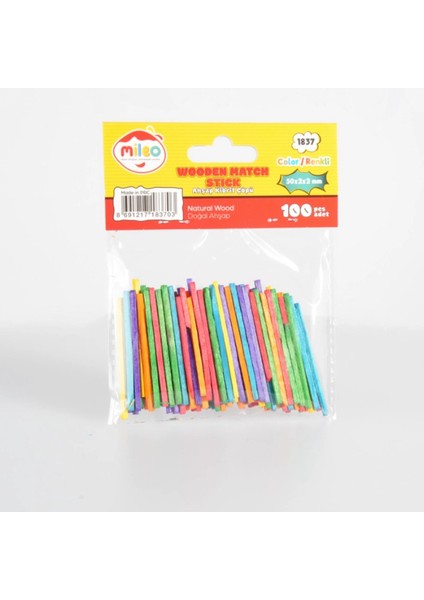 Çok Renkli Ahşap Çubuklar, Pratik ve Şık Kullanım Seçeneği