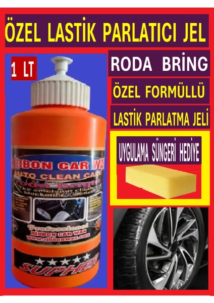 RİBBONWAX RB RODA BRİGHT (Lastik Parlatıcı Jel) 1 Lt