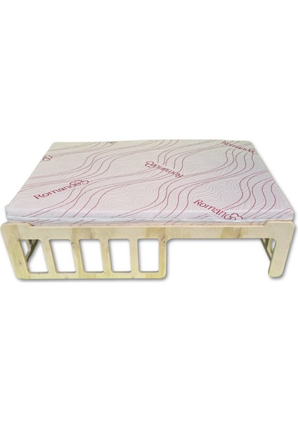 Montessori Ahşap Karyola | 0–6 Yaş Çift Yönlü Kontrplak Çocuk Yatağı