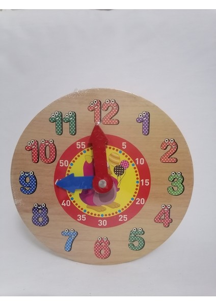 Kahverengi Ahşap Oyuncak Saat, Şık ve Doğal Tasarım, Çocuklar Için Eğlenceli Zaman Ölçer fiyatları