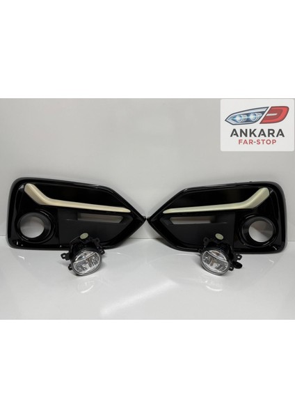 Honda Civic 2016-2021 Hatchback Sis Lamba ve Kapak Takımı (Hatchback-Ön Sağ-Sol Ledli 2 Sis-2 Kapak)